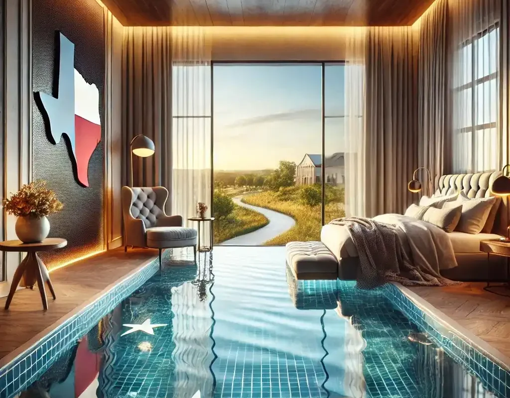 hotels with private pools in-room in texas